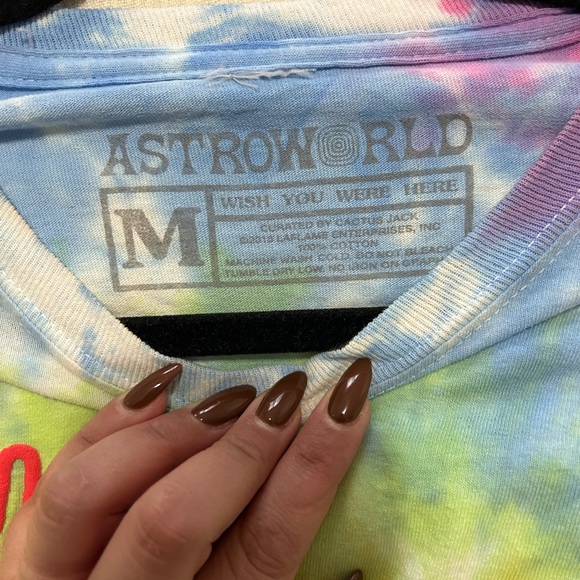 Travis Scott ASTROWORLD tour tie-dye shirt - Picture 4 of 5
